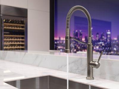 Pfister Stainless Steel Culinary Kitchen Faucet GT529-BRUS