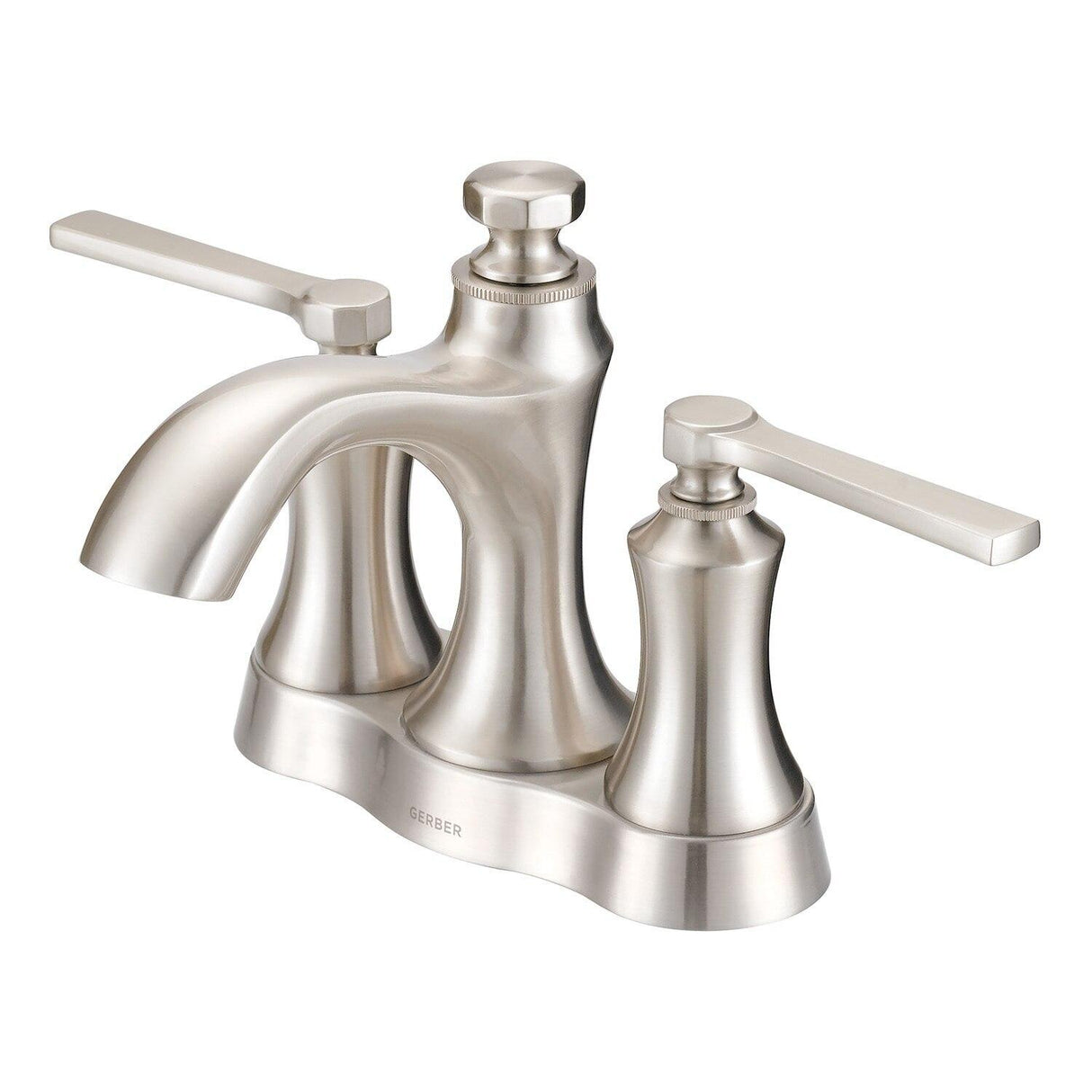 Gerber D307028 Chrome Draper Two Handle Centerset Lavatory Faucet