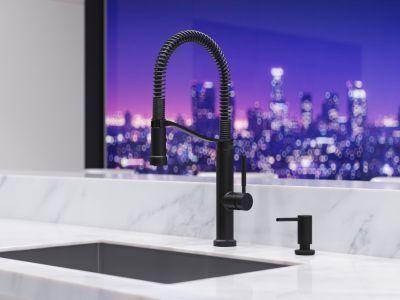 Pfister Matte Black Kitchen Soap Dispenser KSD-MDRB