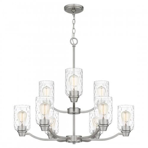 Quoizel ACA5029BN Acacia Chandelier 9 lights brushed nickel Chandelier