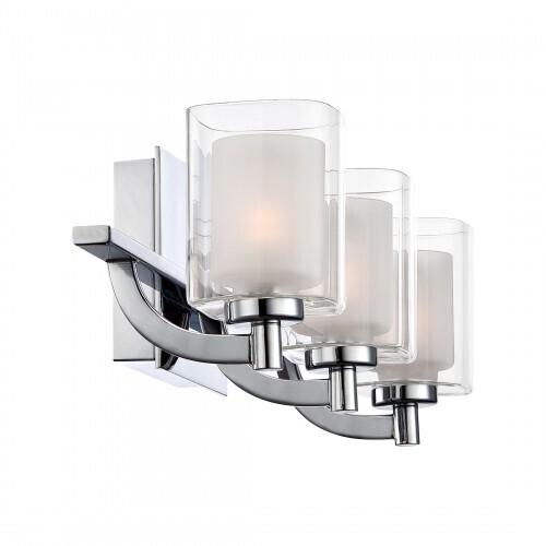 Quoizel KLT8603CLED Kolt Led bath fixture 3 light polished chrome Bath Light