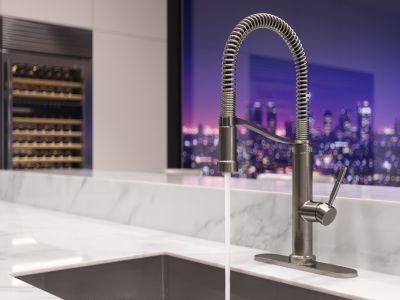 Pfister Stainless Steel Culinary Kitchen Faucet GT529-BRUS