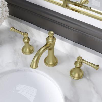 Pfister Brushed Gold 2-handle 8" Widespread Bathroom Faucet LG49-TB0BG