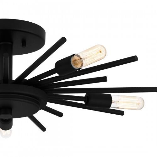 Quoizel QSF6158MBK Quoizel Semi-Flush Mount Semi flush 5 lights matte black Semi-Flush Mount