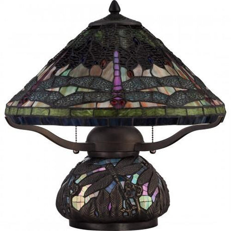 Quoizel TF1851TIB Copperfly Table lamp tiffany 16"d Table Lamp