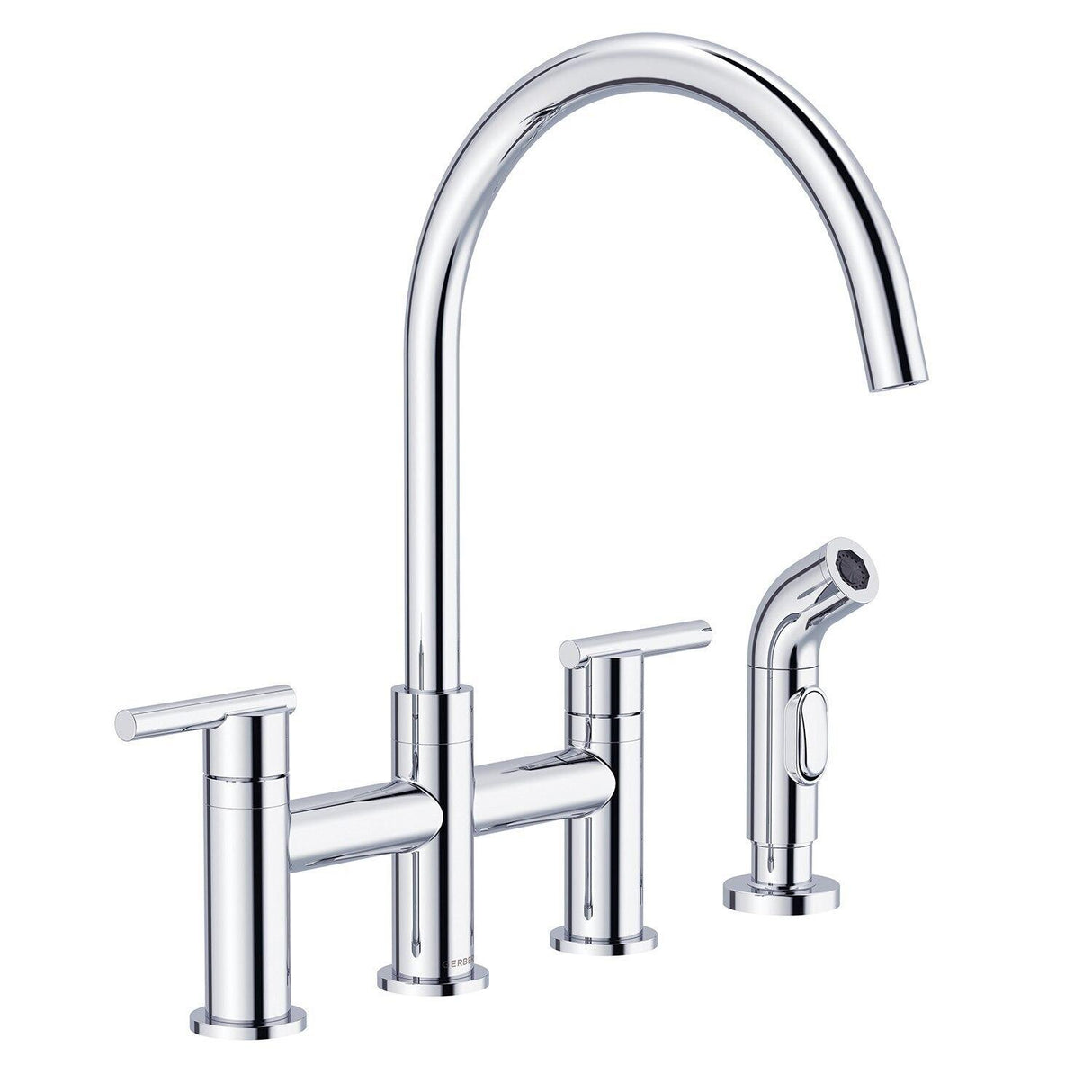 Gerber D424458 Chrome Parma Two Handle Bridge Faucet