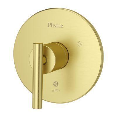 Pfister Brushed Gold Contempra Valve, Trim Only R89-1NCBG