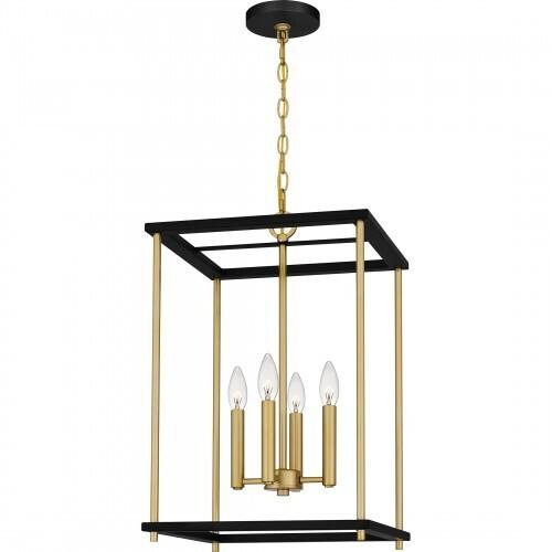 Quoizel KNW2814MBK Kynwyd Pendant 4 lights matte black Pendant