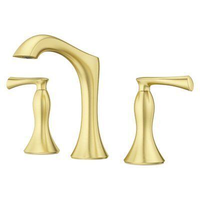 Pfister Brushed Gold 2-handle 8" Widespread Bathroom Faucet LG49-RH3BG