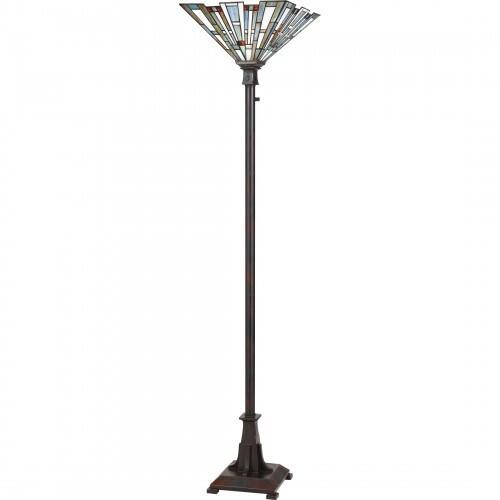 Quoizel TFMK9471VA Maybeck Torchiere tiffany 1 light valiant bronze Floor Lamp