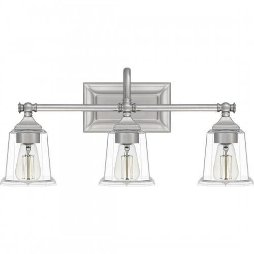 Quoizel NLC8603BN Nicholas Bath 3 light brushed nickel Bath Light
