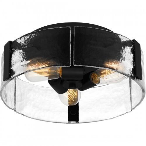 Quoizel QFL5636MBK Quoizel Flush Mount Flush mount 3 lights matte black Flush Mount