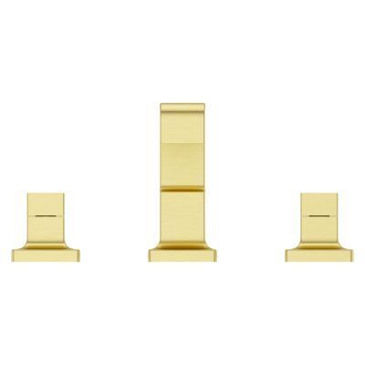 Pfister Brushed Gold 2-handle 8 Widespread Ribbon Spout Bath Faucet LG49-VRV1BG