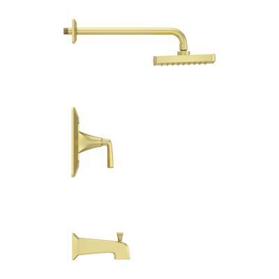 Pfister Brushed Gold Park Avenue 1-handle Tub & Shower, Trim Only LG89-8FEBG