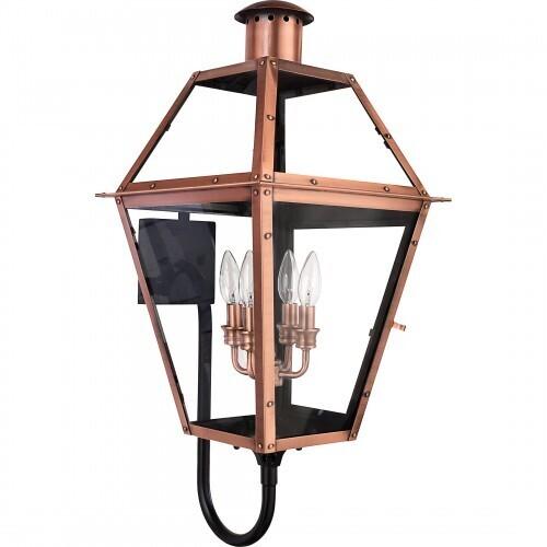 Quoizel RO8414AC Rue De Royal Outdoor wall lntrn aged copper Outdoor Lantern