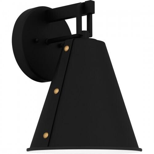 Quoizel HYD8408MBK Hyde Outdoor wall 1 light matte black. Outdoor Lantern