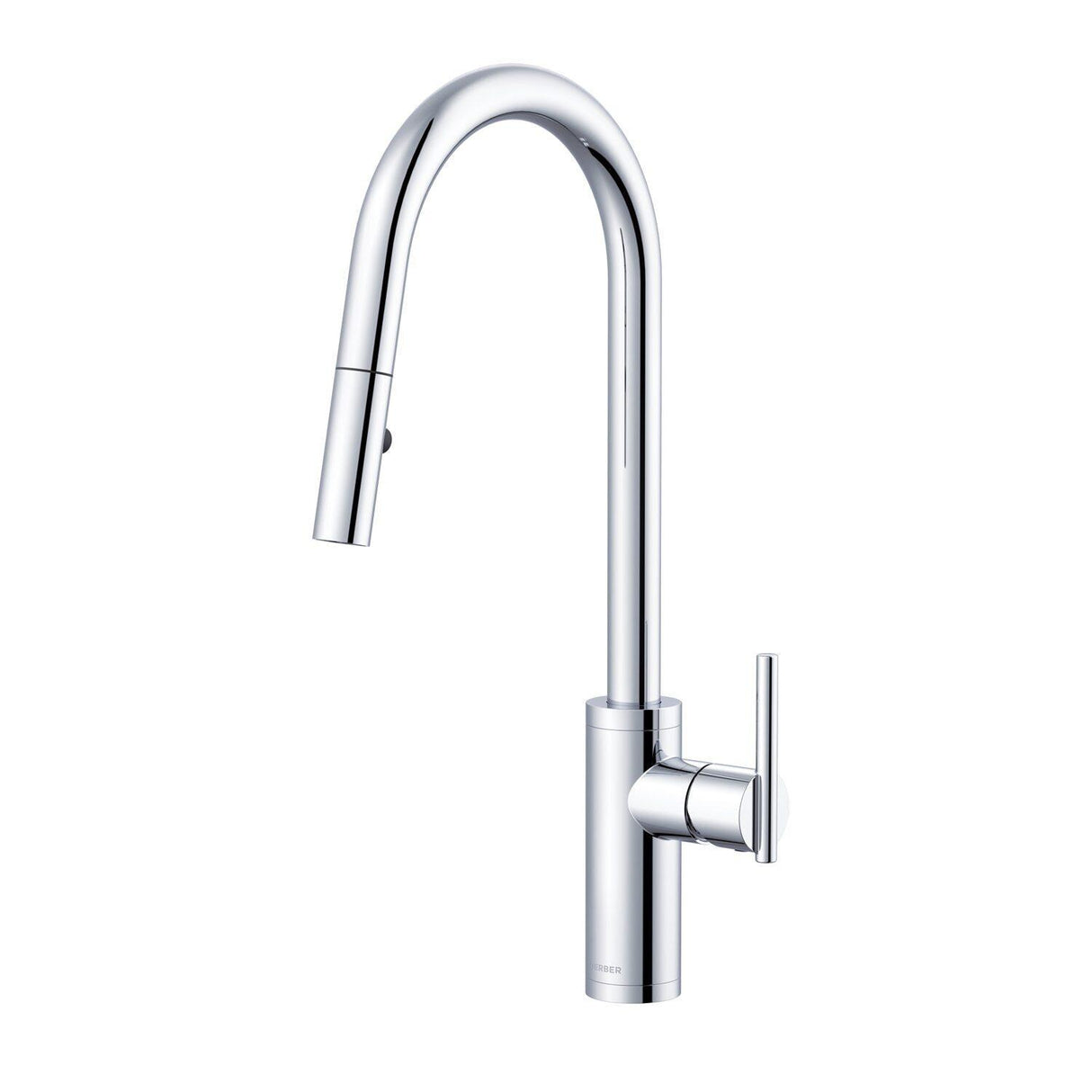 Gerber D454058 Chrome Parma Cafe Single Handle Pull-down Kitchen Faucet
