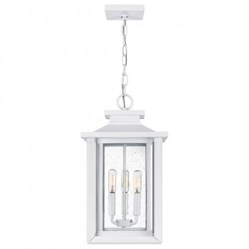 Quoizel WKF1911W Wakefield Outdoor hanging 3 light white lustre Outdoor