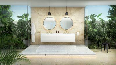 Pfister Brushed Gold 2-handle 8" Widespread Bathroom Faucet LG49-TNTBG