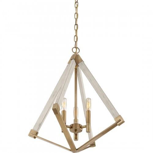 Quoizel VP5203WS Viewpoint Foyer 3lt weathered brass Pendant