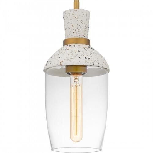 Quoizel QPP6189AB Quoizel Piccolo Pendant Mini pendant 1 light aged brass Mini Pendant
