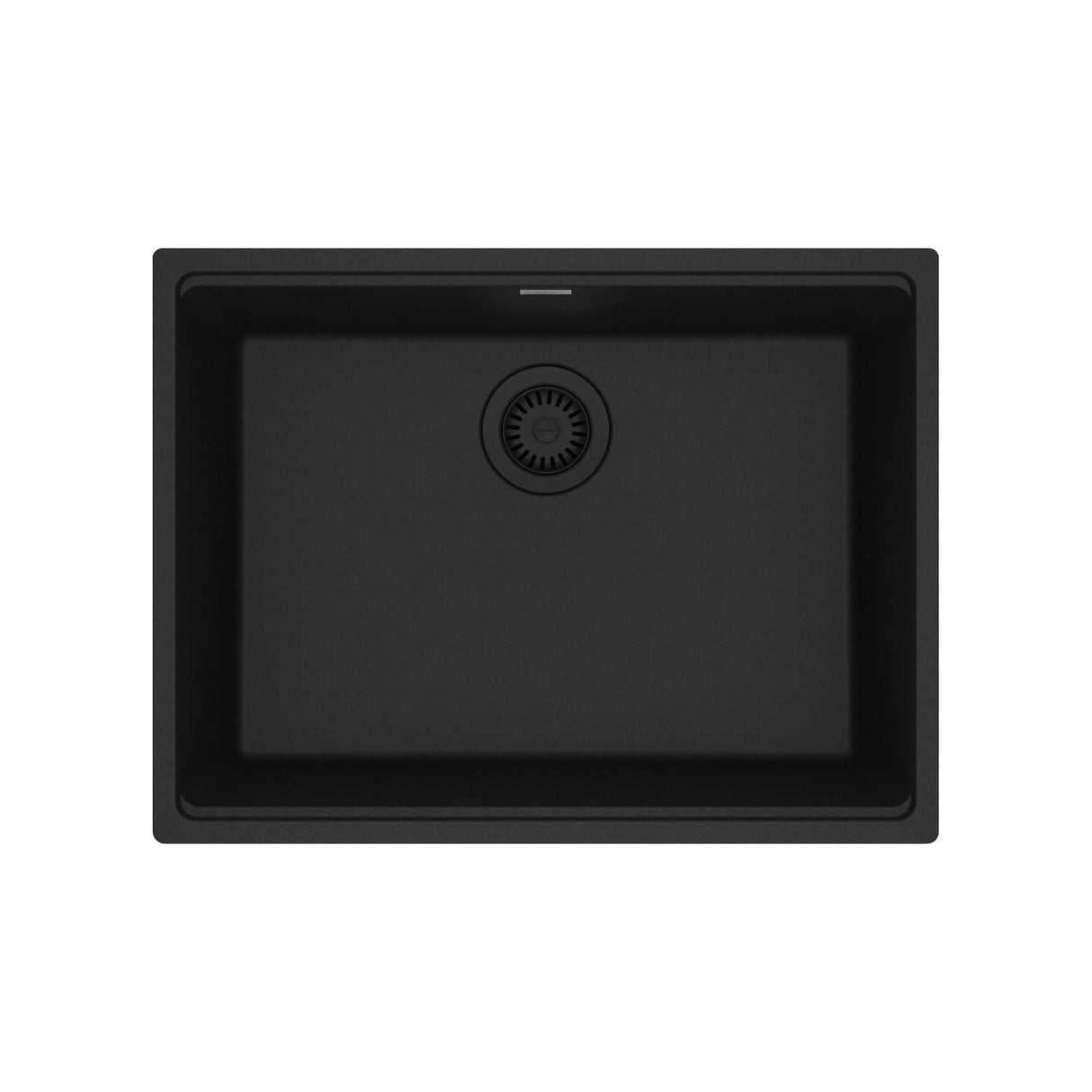 FRANKE MAG11023-MBK Maris Undermount 25-in x 18.94-in Granite Single Bowl Kitchen Sink in Matte Black In Matte Black