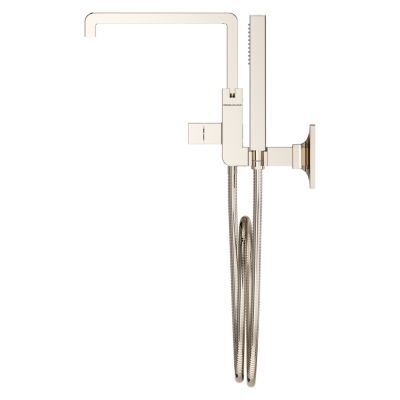 Pfister Polished Nickel Wall Mount Tub Filler Without Handles LG6-3VRVD