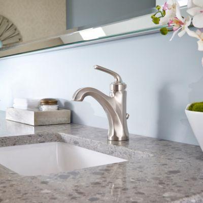 Pfister Brushed Nickel Arterra Single Control Lavatory Faucet LG42-DE0K
