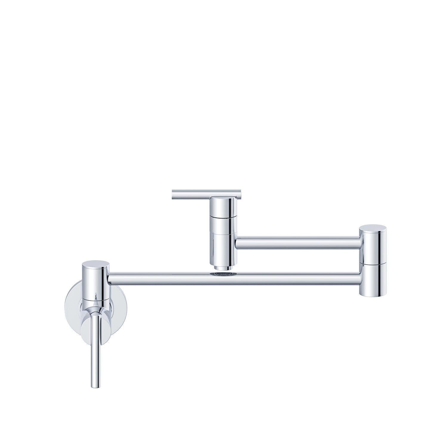 Gerber D205058 Chrome Parma Wall Mount Kitchen Pot Filler