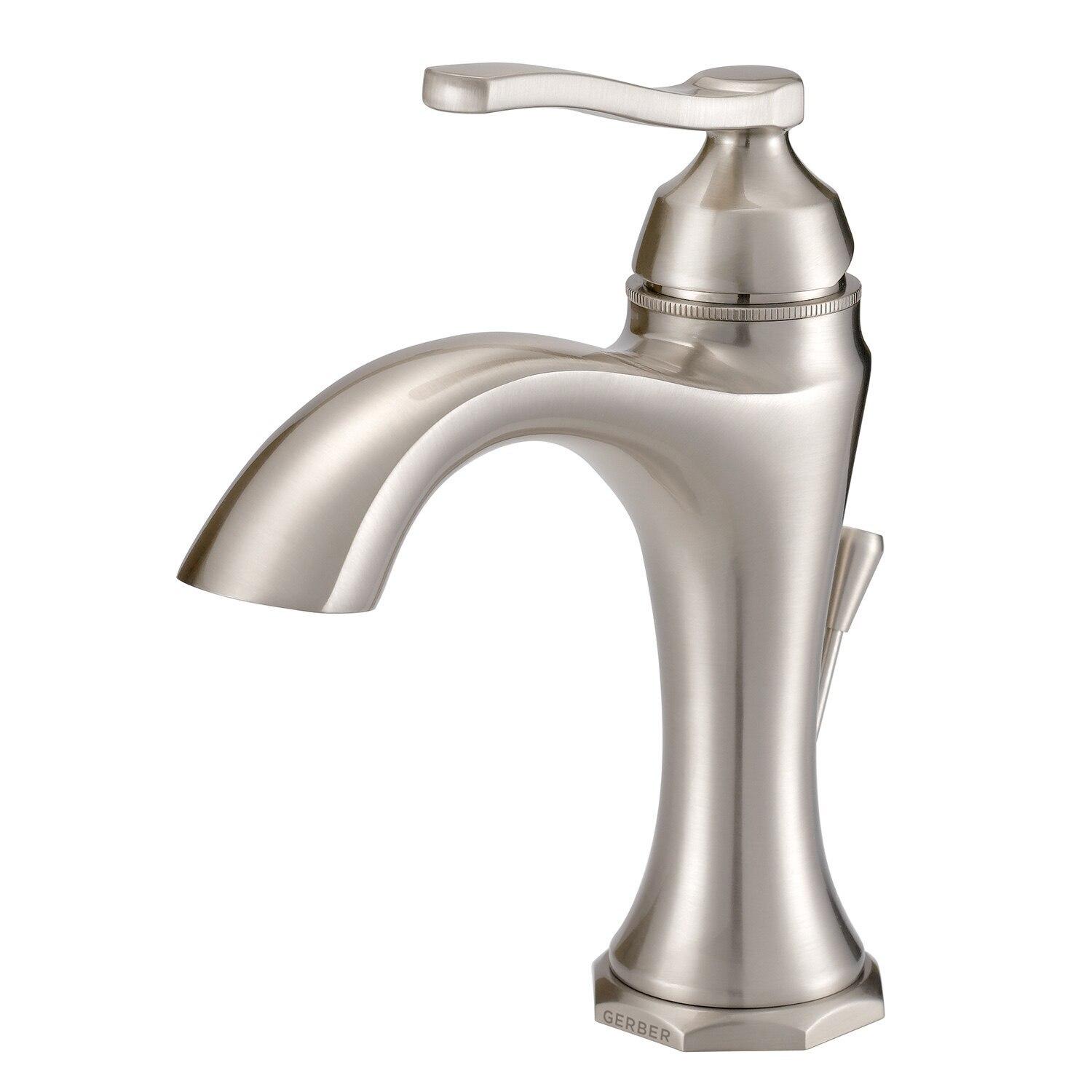 Gerber D225028BN Brushed Nickel Draper Single Handle Lavatory Faucet