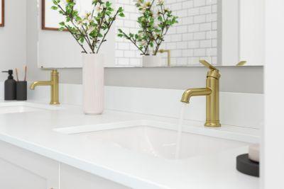 Pfister Brushed Gold Single Control Bathroom Faucet LG42-COL0BG