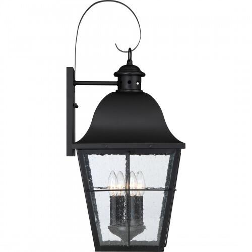 Quoizel MHE8412K Millhouse Outdoor wall jumbo mystic blck Outdoor Lantern