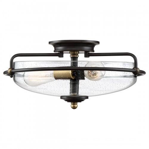 Quoizel GFC1617PN Griffin Flush mount 17"d palladian bronze Flush Mount