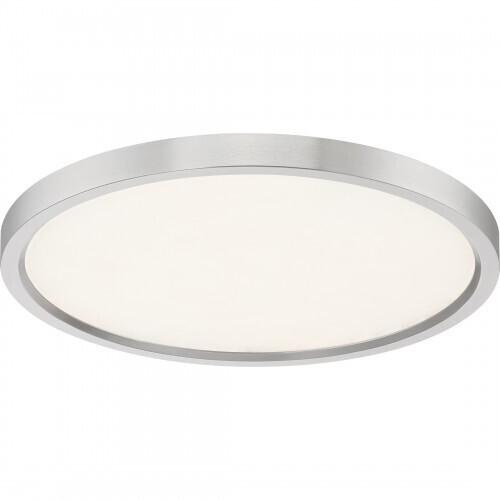Quoizel OST1715BN Outskirts Flush mount 15"d brushed nickel Flush Mount