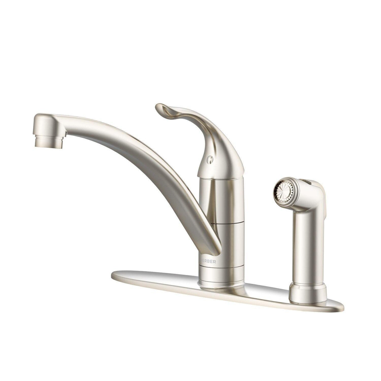 Gerber G0040015SS Stainless Steel Viper Single Handle Kitchen Faucet W/ Spray On DECK...