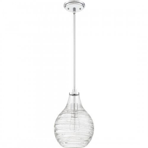 Quoizel QPP4019C Genie Mini pendant 1 light polish chrome Mini Pendant