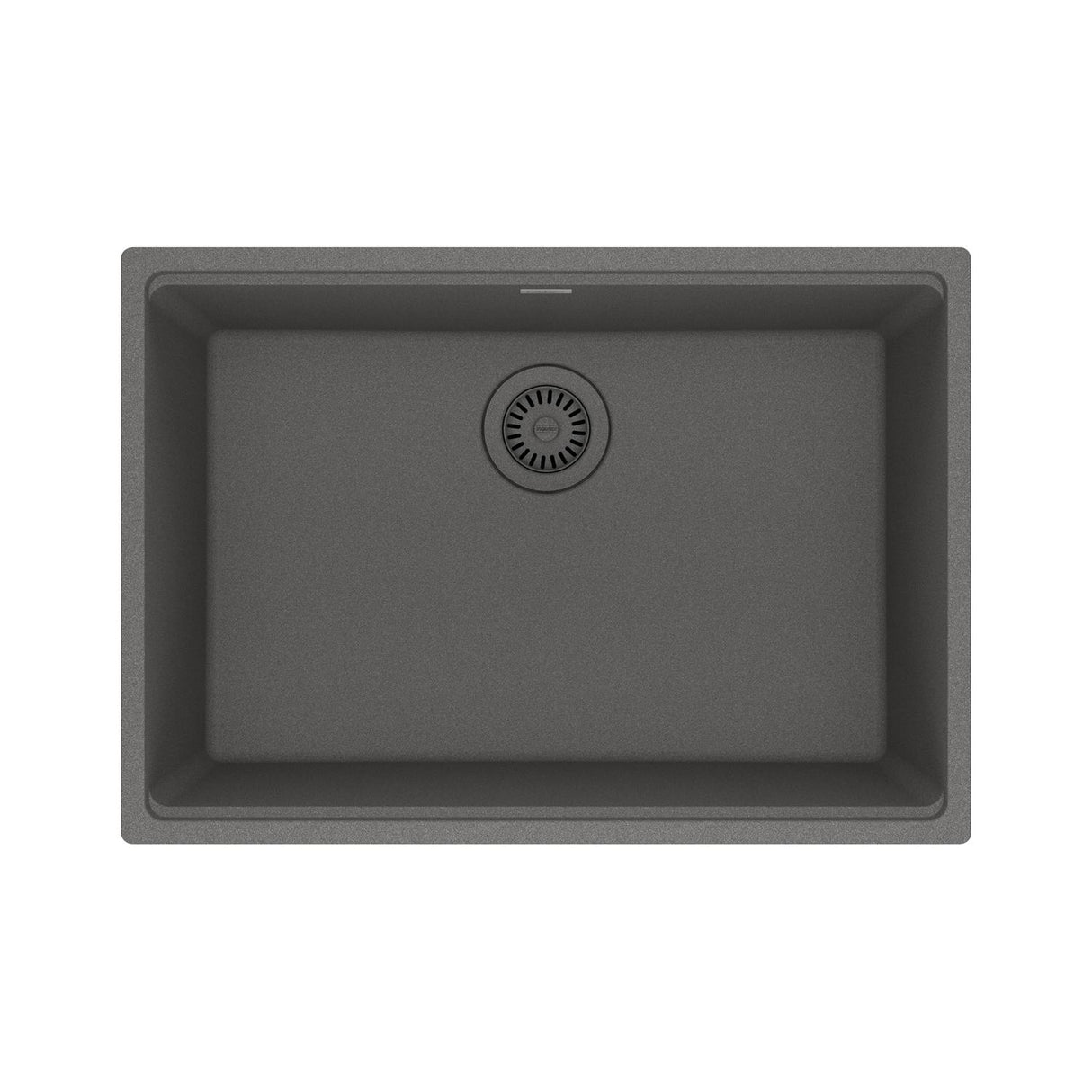 FRANKE MAG11025-SHG Maris Undermount 27-in x 19-in Granite Single Bowl Kitchen Sink in Stone Grey In Stone Grey