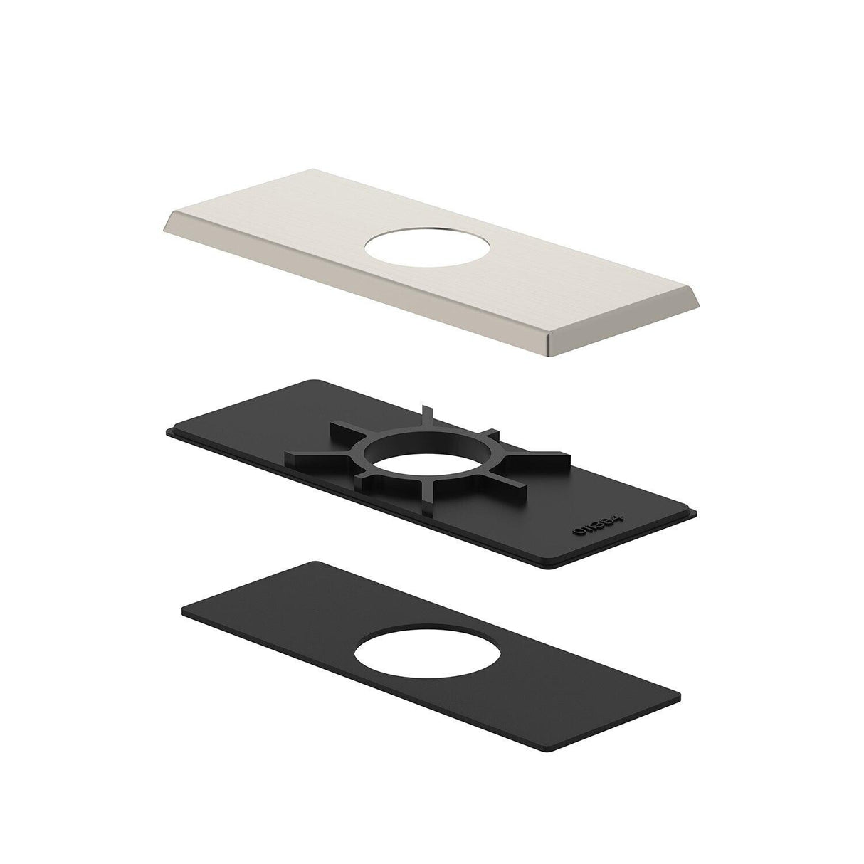 Gerber DA607568 Chrome Square Cover Plate Assembly for 4" Centerset Lavatory Faucet