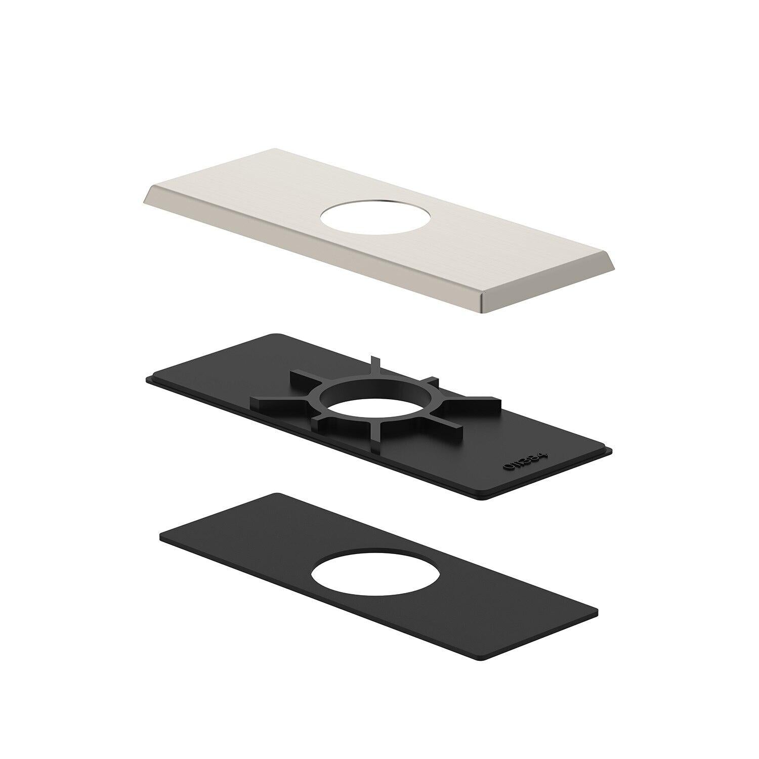 Gerber DA607568 Chrome Square Cover Plate Assembly for 4" Centerset Lavatory Faucet