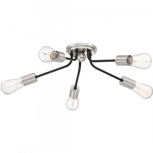 Quoizel LTT1628EK Latitude Flush mount 5lt earth black Flush Mount