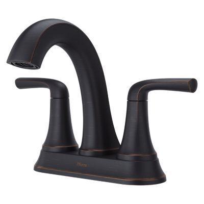 Pfister Tuscan Bronze 2-handle 4" Centerset Bathroom Faucet LG48-MCA0Y