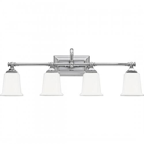 Quoizel NL8604C Nicholas Bath wall fixt plsh chrm 4lts Bath Light
