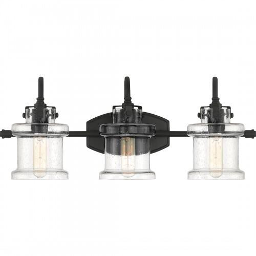 Quoizel DNY8603EK Danbury Bath 3 light earth black Bath Light