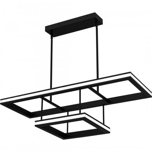 Quoizel PCAYD238MBK Aydin Linear chandelier led light matte black Island Light