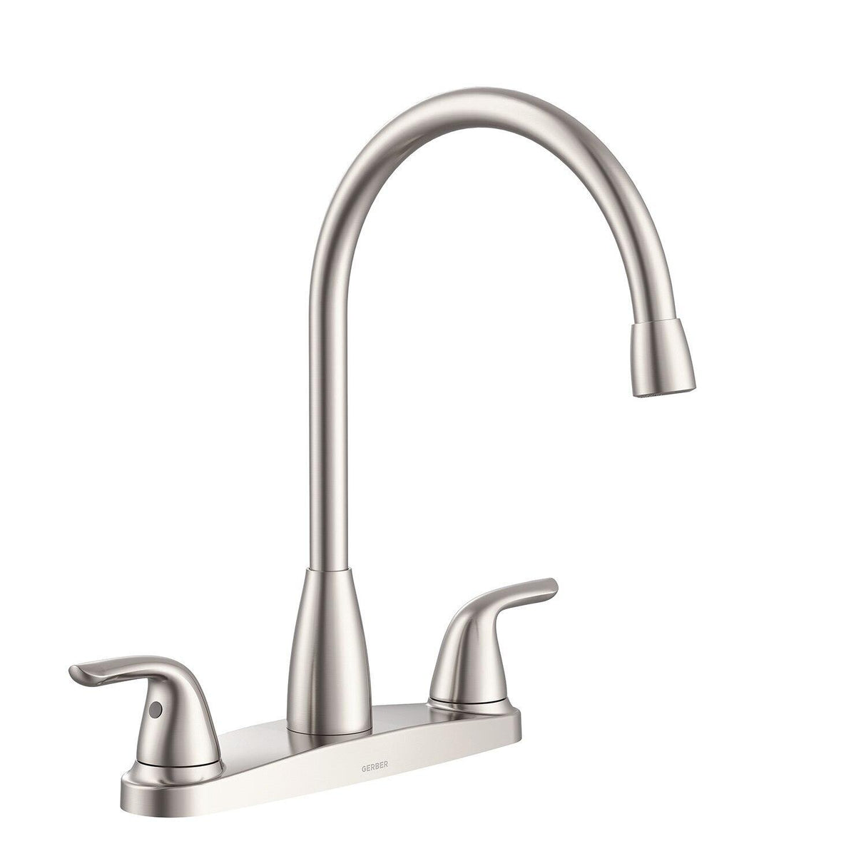 Gerber G0040168SS Viper Two Handle High-arc Kitchen Faucet W/out Sidespray - STAI...