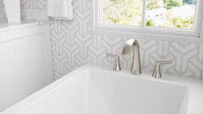 Pfister Brushed Nickel Weller 3-hole Roman Tub, Trim Only RT6-5WRK