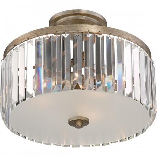 Quoizel MIR1715VG Mirage Semi-flush 15" vintage gold 3lts Semi-Flush Mount