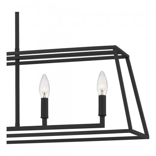 Quoizel PRC536MBK Prescott Island 5 lights matte black Island Light