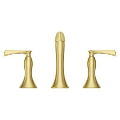 Pfister Brushed Gold 2-handle 8" Widespread Bathroom Faucet LG49-RH3BG