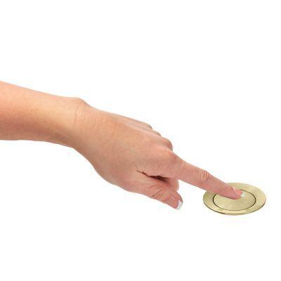 Pfister Brushed Gold Push and Seal All Metal Drain 972-101BG
